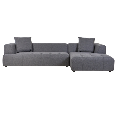 Seccional Derecho Choc Marrón 120x61x26 Pulgadas