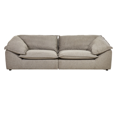 Sofá 3 Plazas Milo Gris Oscuro 99x40x32 Pulgadas