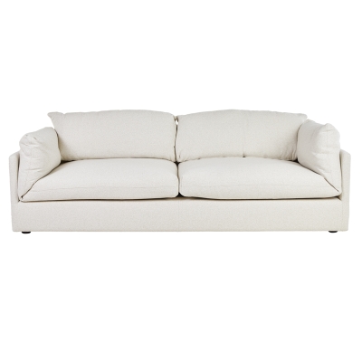 Sofá 3 Plazas Lark Marfil 93x36x30 Pulgadas