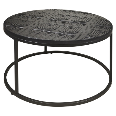 Mesa de Centro Moodyh Black Madera Marrón 35x18 Pulgadas