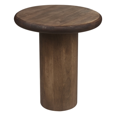 Mesa Lateral Moodyh Mix Madera Mármol 18x20 Pulgadas