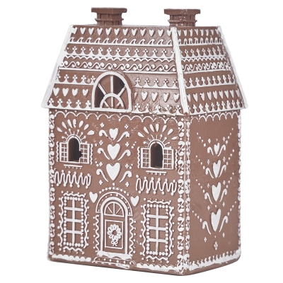 Casa Jengibre LED Marrón 5x3x7"