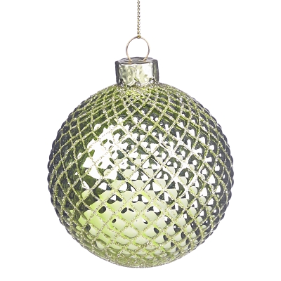 Bola Verde Dorado 3 Pulgadas