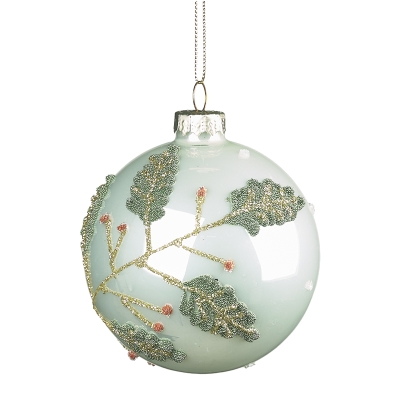 Bola Blanca Hojas de Pascua 3 Pulgadas