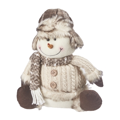 Muñeco Nieve Sentado 12 Pulgadas