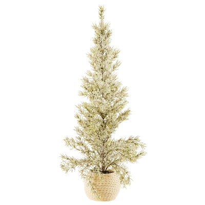 Árbol Nevado Base Musgo 26 Pulgadas