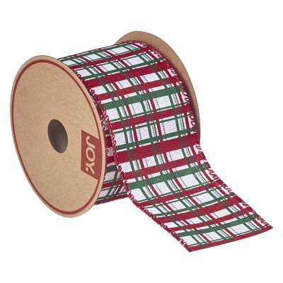 Cinta Blanco Verde Rojo 2.5"x10Y