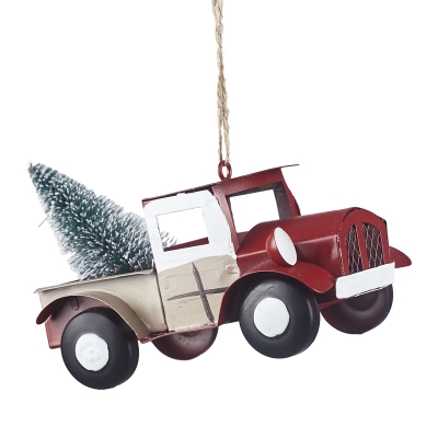 Colgante Camioneta Rojo 5x3"