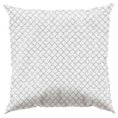 Cojín Clara Blanco Plateado 20x20 Pulgadas