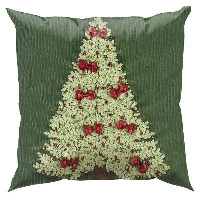 Cojín Relleno Árbol Verde 14x18 Pulgadas