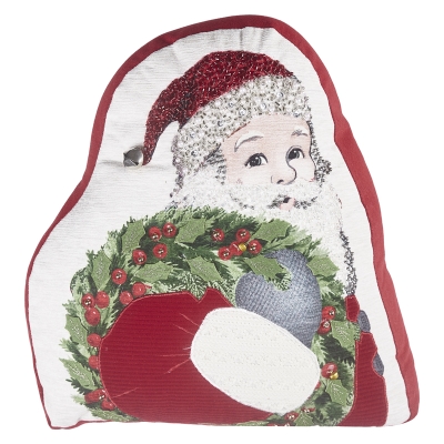 Cojín Relleno Santa Blanco 14x15 Pulgadas