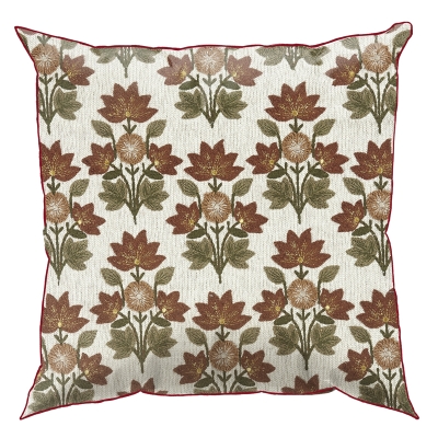 Coj&iacute;n Celeste Flores 20x20 Pulgadas