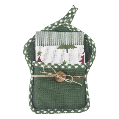 Toallas de Cocina con Agarrador 3 Piezas