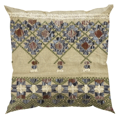 Cojín Palmetto Marrón 18x18 Pulgadas