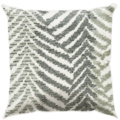 Cojín Carlisle Gris Verde 18x18 Pulgadas