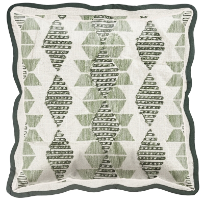 Cojín Cline Gris Verde 18x18 Pulgadas