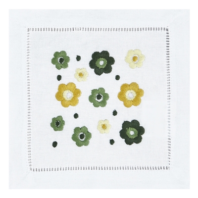 Posavasos Flores Amarillas 6"