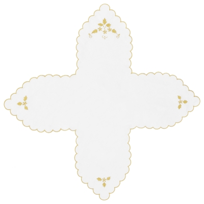 Panera Hojas Taupe 18x18 Pulgadas