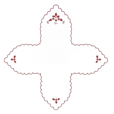 Panera Hojas Rojo 18x18 Pulgadas