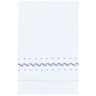 Toalla Visita Linea Azul Claro 16x24"