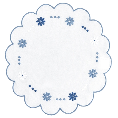 Doiler Melina Azul 12"