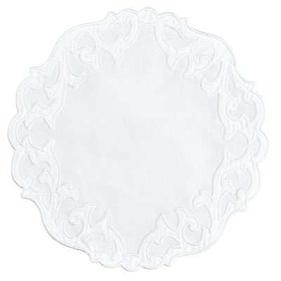 Doiler Mara Blanco Rojo 8"