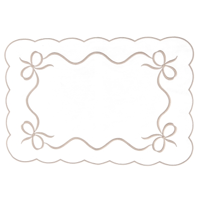 Doiler Janis Lazos Taupe 13x19"