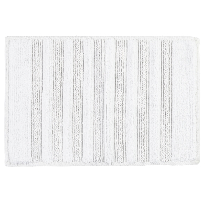 Alfombra de Baño Annelie Algodón Blanca 16 x 24 Pulgadas