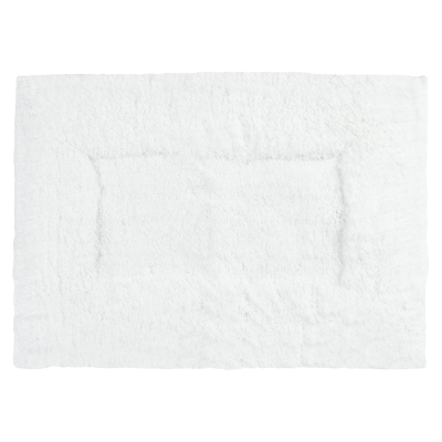 Alfombra de Baño Adalina Poliéster Blanca 20 x 28 Pulgadas