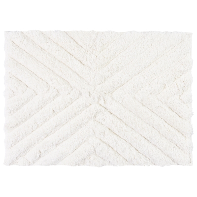 Alfombra de Baño Cody Poliéster Blanca 20 x 28 Pulgadas