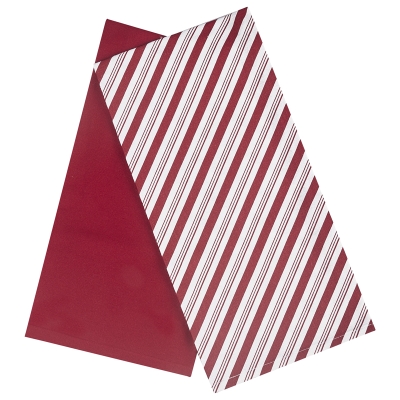 Toallas de Cocina Líneas Rojas 2 Piezas 20x28 Pulgadas