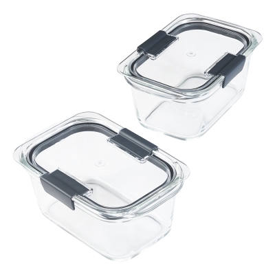 Contenedor de Vidrio Rubbermaid Brilliance Rectangular 1.1 L