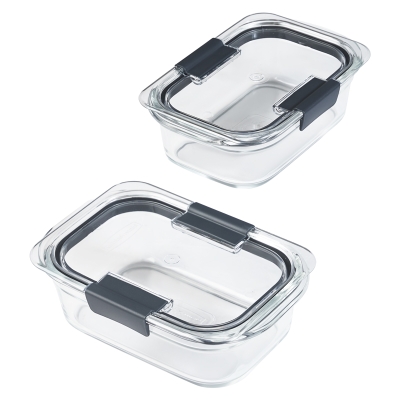 Contenedor de Vidrio Rubbermaid Brilliance Rectangular 757 Ml