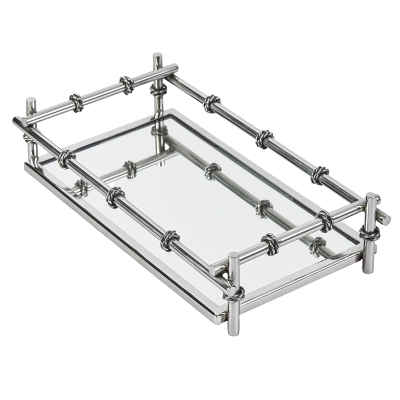 Servilletero Espejo Acero Inoxidable Rectangular 12x7 Pulgadas