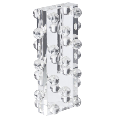 Florero Cristal Transparente 7x4x12 Pulgadas