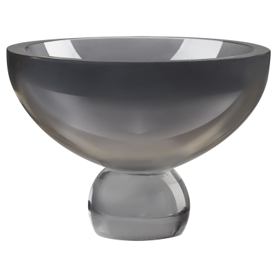 Bowl con Base Cristal Transparente 9x4 Pulgadas