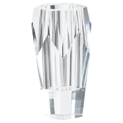 Florero Cristal Transparente 4x8 Pulgadas