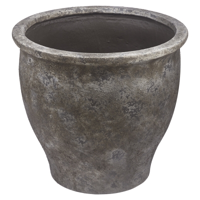 Macetero Cerámica Marrón 20x19"