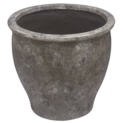 Macetero Cerámica Marrón 17x15"