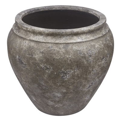 Macetero Cerámica Marrón 21x19"