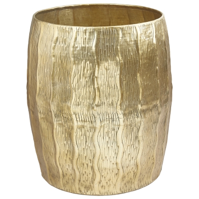 Otomán Metal Dorado 16x18"