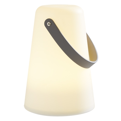 Linterna con Vela LED Plástico Blanco 5x8"
