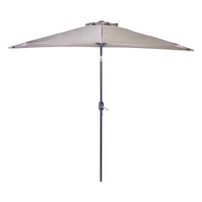 Sombrilla de Exterior para Balcón Arkea de Aluminio Taupe 106 x 53"