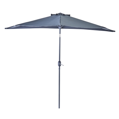 Sombrilla de Exterior para Balcón Arkea de Aluminio Gris 106 x 53"