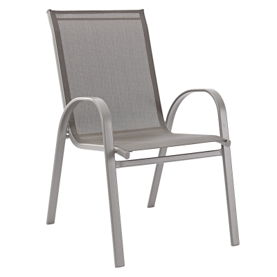 Silla de Exterior Alma Bistro Metal Gris Oscuro