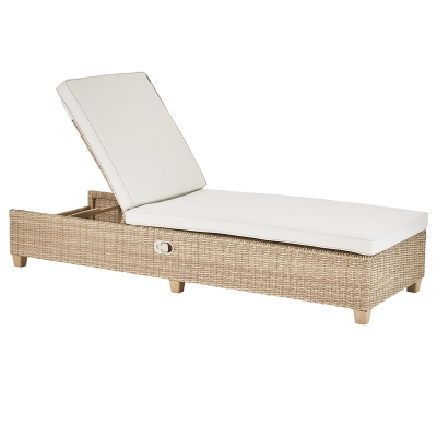 Chaise Lounge Exterior Medena de Aluminio Gris 78 x 28"