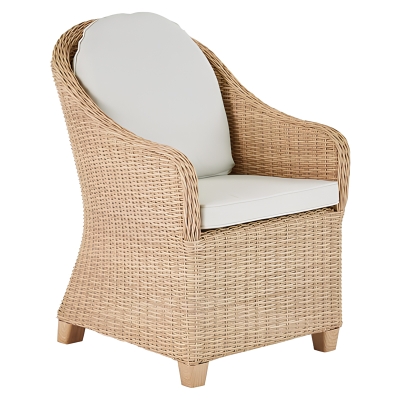 Silla de Exterior con Brazo Medena Aluminio 2 Plaza Natural