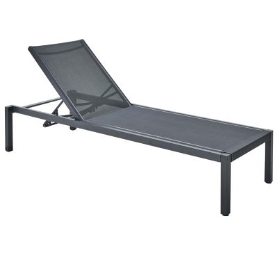 Chaise Lounge Exterior Lyra de Aluminio Gris 79 x 30 x 14"