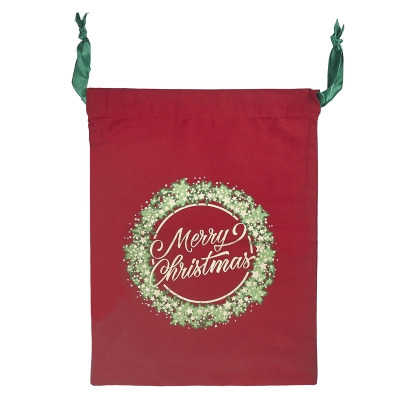 Bolsa Decorativa Merry Christmas Yute 30"