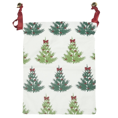 Bolsa Decorativa Árboles Yute 17x23"